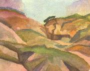 August Macke Schlucht oil